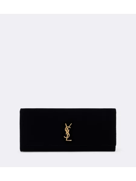 Geantă plic Saint Laurent din piele negru
