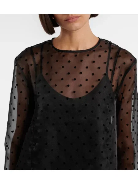 Rochie Ganni cu buline din organza negru