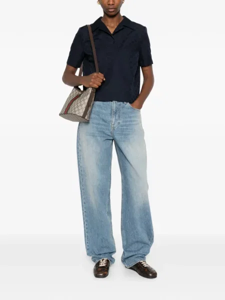 Blugi Gucci cu 5 buzunare albastru