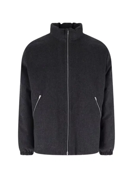 Geacă Jil Sander de lână gri