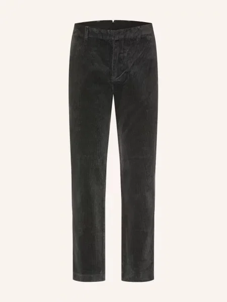 Manšestrové Kalhoty Tate Slim Fit tmavě šedá