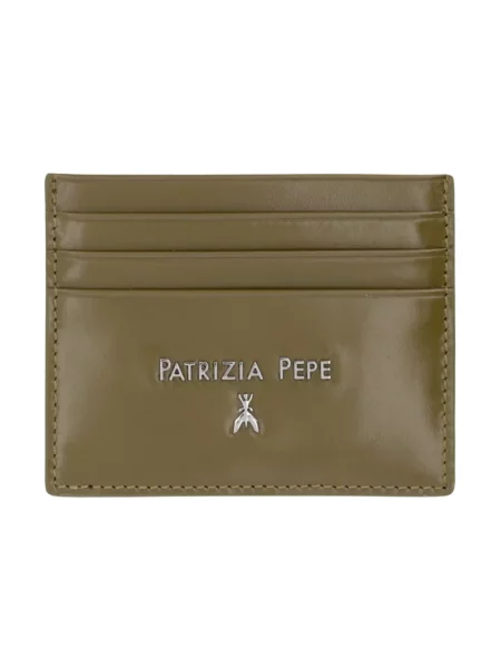 Patrizia Pepe etui na karty skórzane zielony