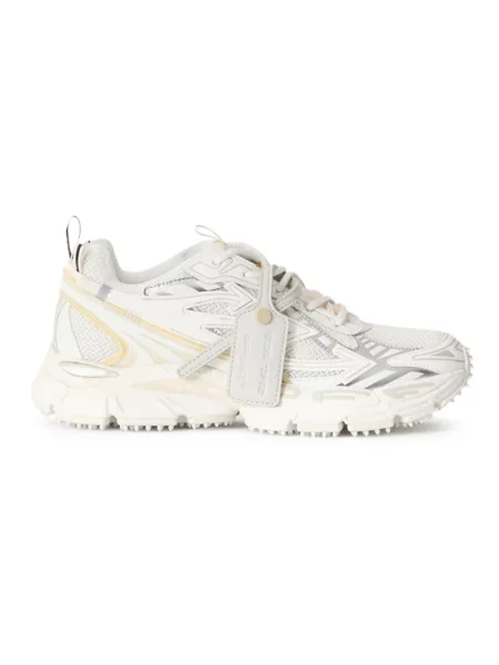 Sneakersy Off-white z siateczką białe