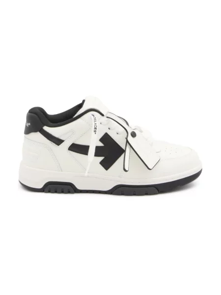 Sneakersy Off-white skórzane biznesowe białe