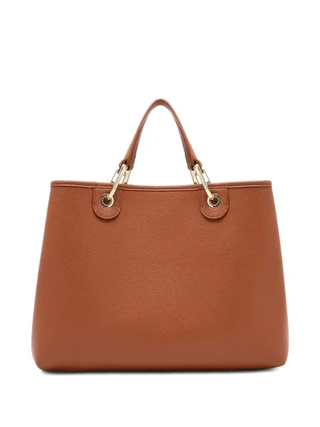 Geantă Emporio Armani din piele maro