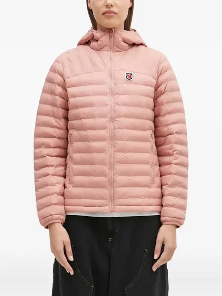 Geacă Fjallraven cu glugă roz