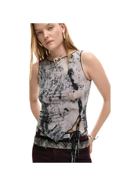 Top Desigual gri