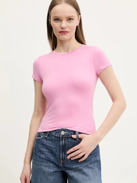 Тениска Hollister Co. розово