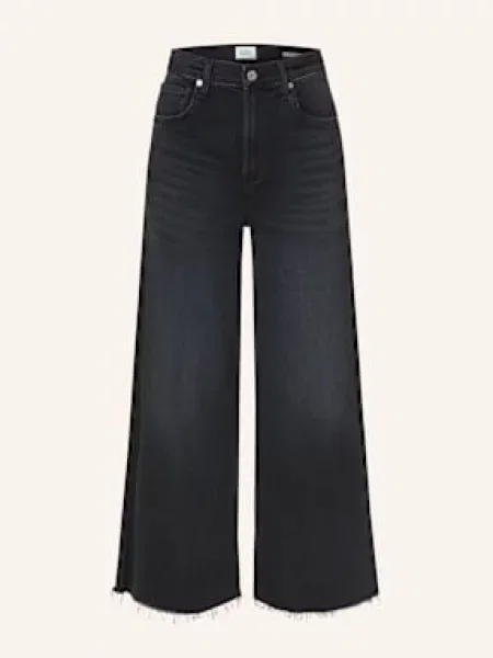 Citizens Of Humanity Jeansy Wide Leg Lyra schwarz czarne