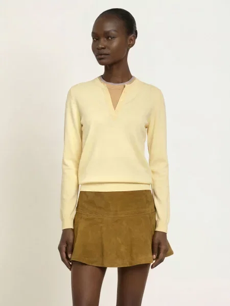 Claudie Pierlot Sweter gelb szary