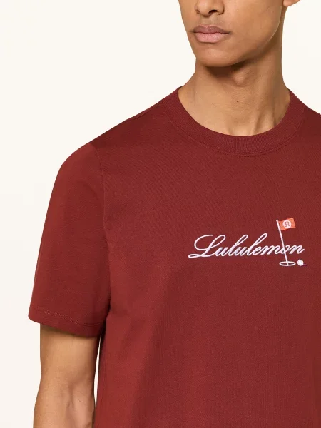 Lululemon Koszulka Heavyweight rot biała