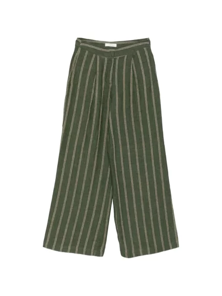 Pantaloni palazzo Jcsophie cu dungi verde