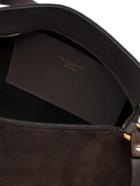 Geanta de piele Gianni Chiarini din piele de căprioară maro