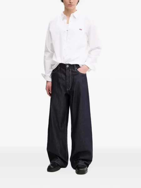 Scurt pantaloni scurți Levi's® cu broderie cu dungi alb