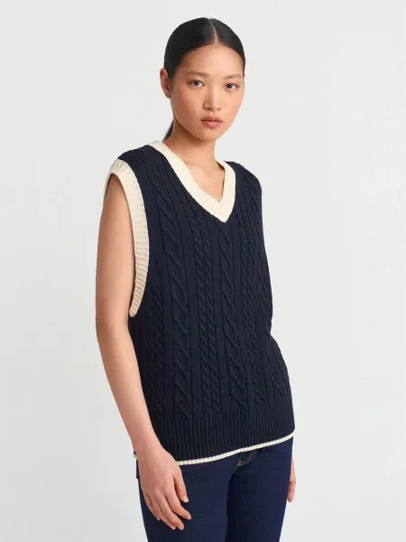 Dilvin Pulóver Pullover tengerészkék