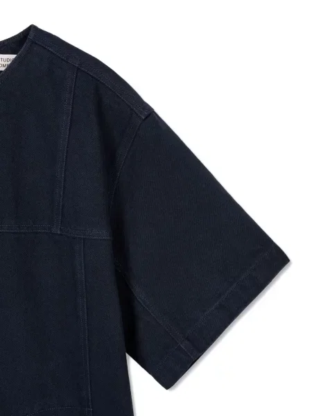 Rochie Studio Tomboy din țesătură twill de costum albastru