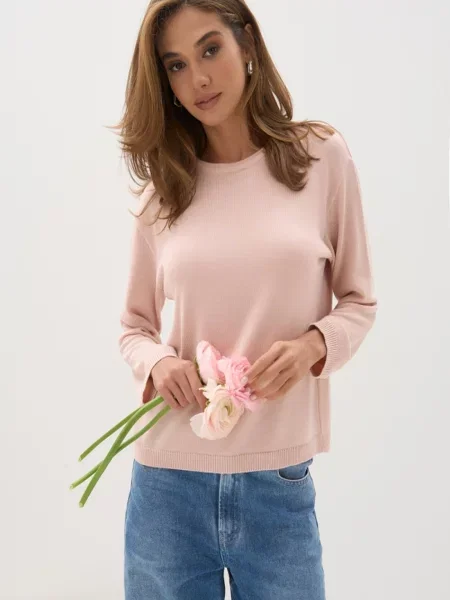 Джемпер TrikoBakh пудра вовна/поліестер