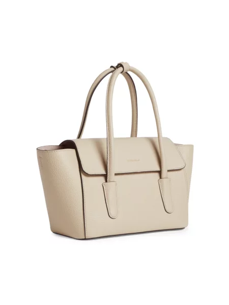 Coccinelle Torebki Kobieta ONE SIZE Skóra Double Beat Medium beżowy