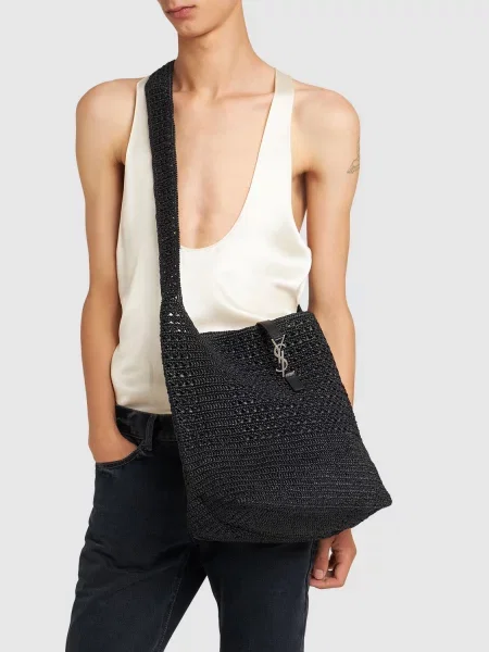 Crossbody taška Saint Laurent čierna