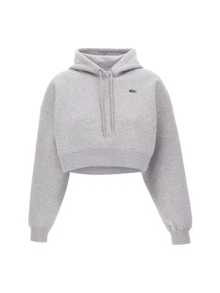 Bluza z kapturem Lacoste z kapturem szara