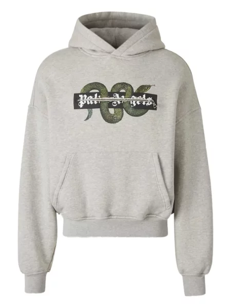 Bluza z kapturem Palm Angels szara