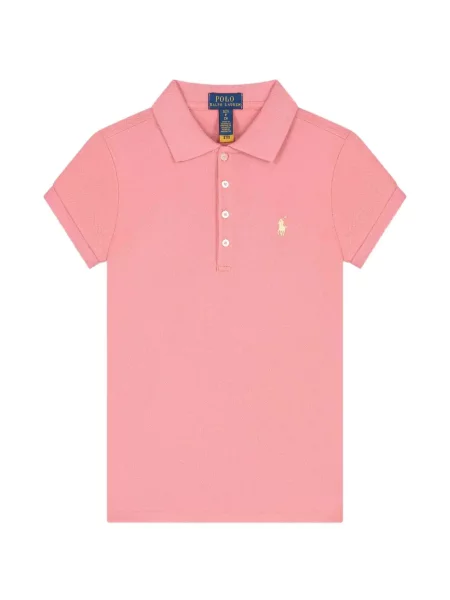 Koszulka polo dziecięca Polo Ralph Lauren różowa