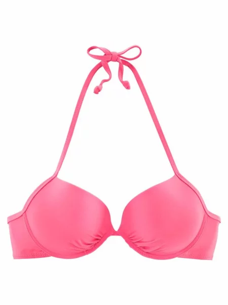 BUFFALO Sutien costum de baie neon roz