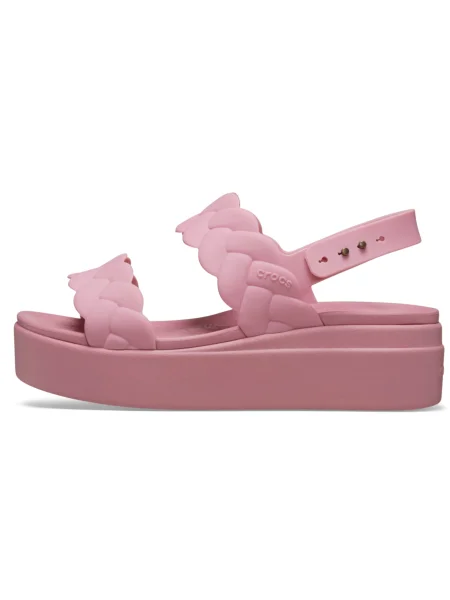 Crocs Sandále Brooklyn svetloružová ružová