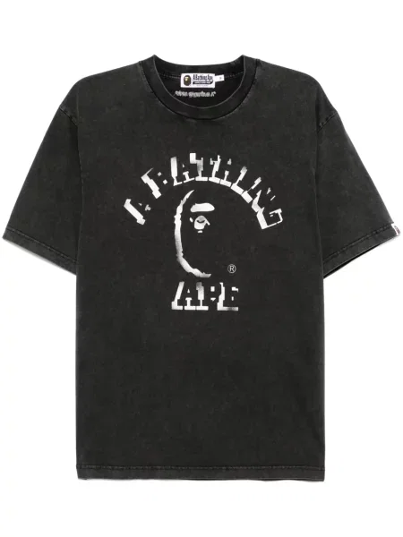 Tricou A Bathing Ape® cu imagine negru