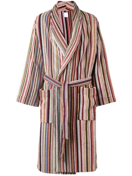 Cu centură halat Paul Smith cu dungi