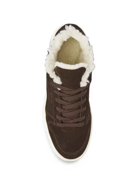 Sneakerși Nubikk cu blană maro