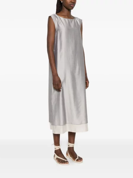 Rochie Peserico din organza gri