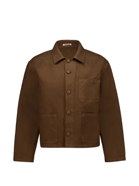 Яке Auralee кепър кафяво