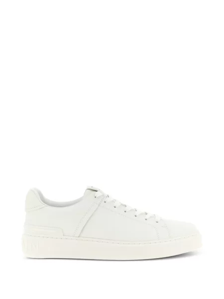 Sneakerși Balmain din piele alb