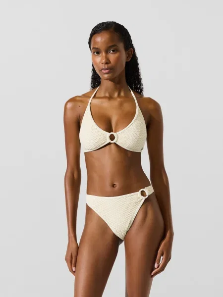 Karl Lagerfeld Bikini hlačke CROCHET kremna