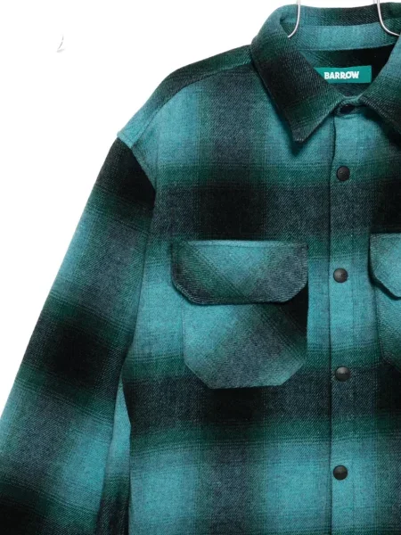 Kostkovaná košile Barrow s potiskem modrá