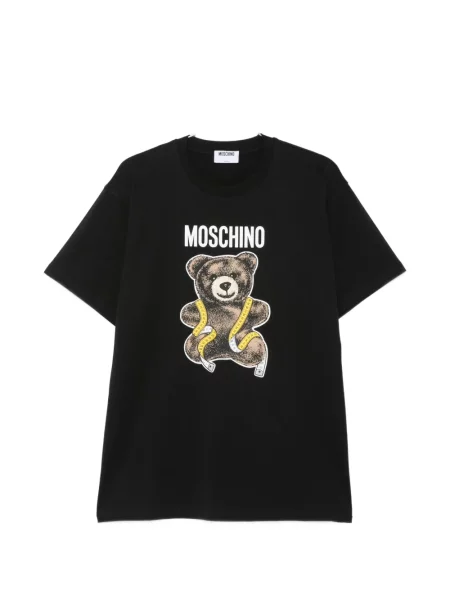 Ursuleț de pluș tricou Moschino cu imagine negru