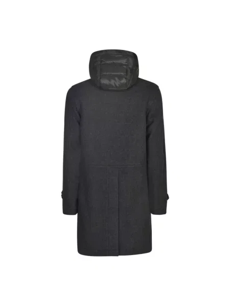 Płaszcz Woolrich wełniany czarny