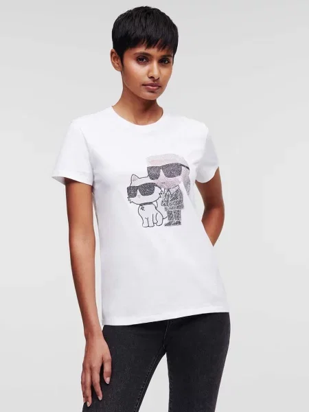 Тениска Karl Lagerfeld бяло