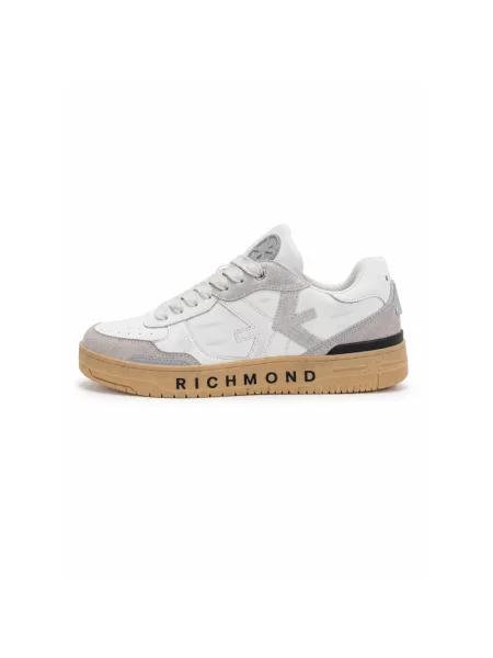 Sneakersy John Richmond zamszowe białe