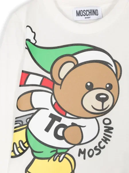 Koszulka dziecięca Moschino biała