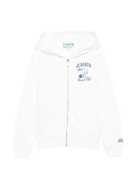 Bluza z kapturem dziecięca Mc2 Saint Barth biała