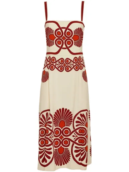 Rochie La Doublej cu imagine cu imprimeu geometric de costum