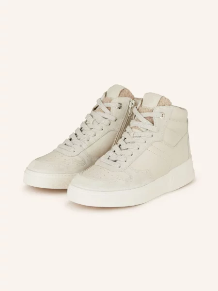 Paul Green Wysokie Sneakersy beige białe