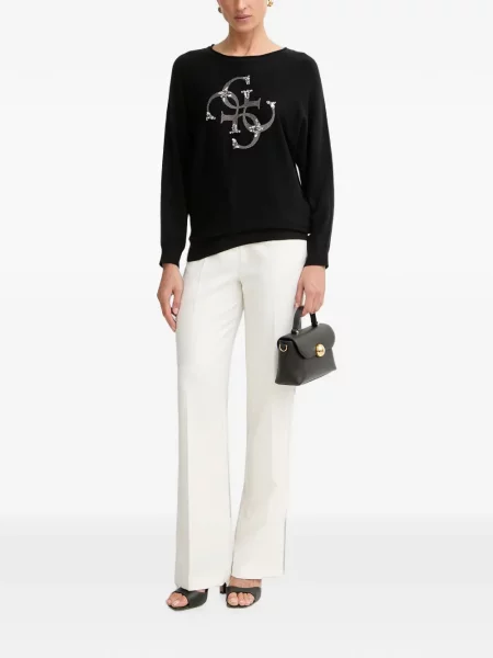 Pulover Guess cu paiete negru