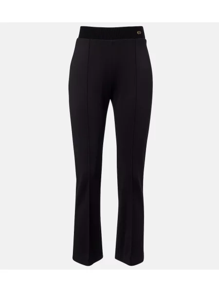 Decupat pantaloni Agnona din jerseu negru