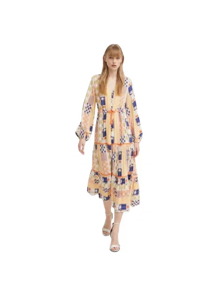 Never Fully Dressed sukienka maxi rozkloszowana