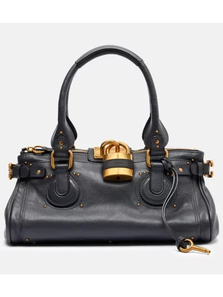 Geanta de piele Chloé din piele negru