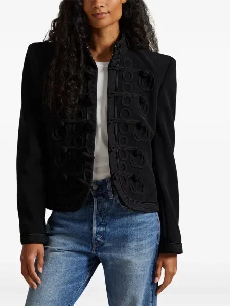 Șapcă Polo Ralph Lauren de mătase cu broderie cu dungi negru