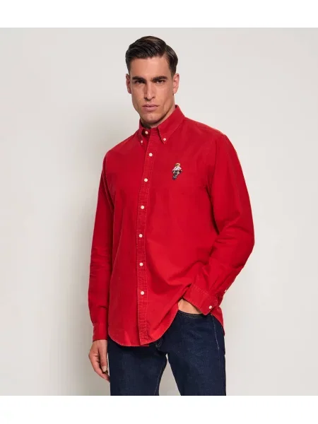 POLO RALPH LAUREN Cămașă | Custom fit oxford roșu